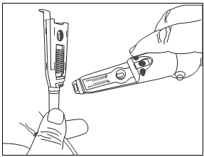 Figure 3 illustrates aligning probe and handle